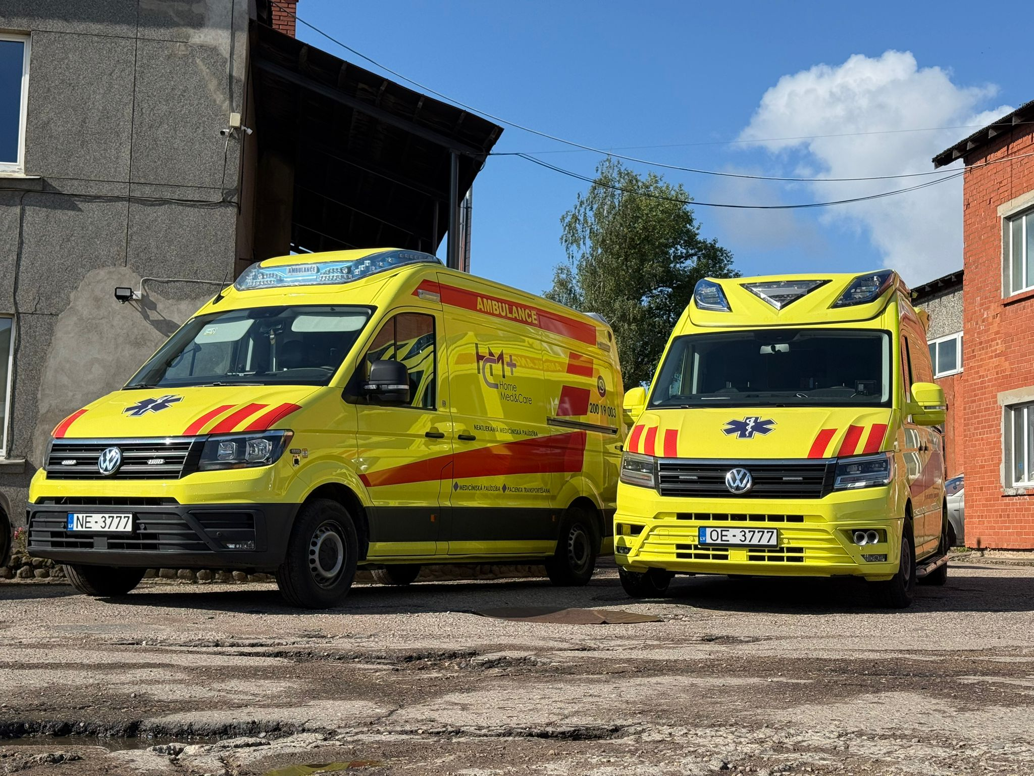 HomeMed&Care operatīvie medicīniskie transportlīdzekļi Daugavpilī