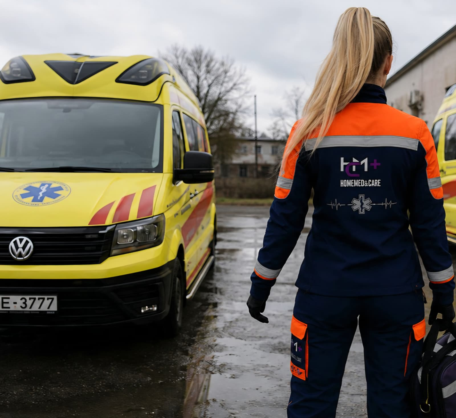 HomeMed&Care neatliekamās medicīniskās palīdzības speciāliste pie operatīvā transporta